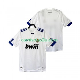 Camisolas de futebol Real Madrid 2010 2011 Retro Equipamento Principal Manga Curta